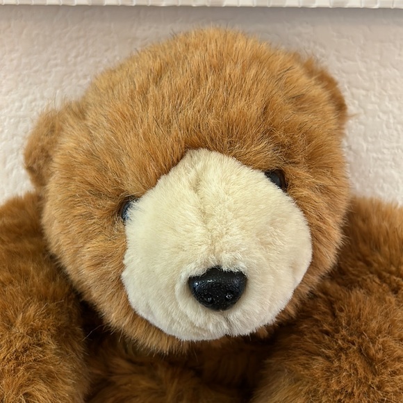 VTG Robert Small 1984 House Of Hull Plush Faux Fur Golden Brown Bear Backpack - Picture 3 of 9
